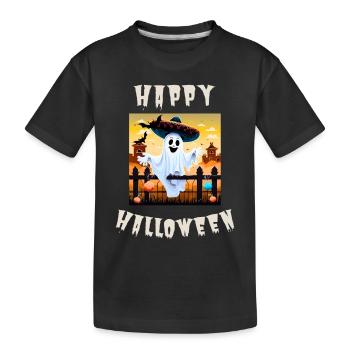 Happy Halloween - Kids' Premium Organic T-Shirt - black - Front