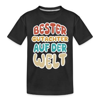 Berufung Gutachter - Kinder Premium Bio T-Shirt - Schwarz - Vorne