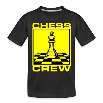 Club d’échecs - T-shirt bio Premium Enfant - noir - Devant