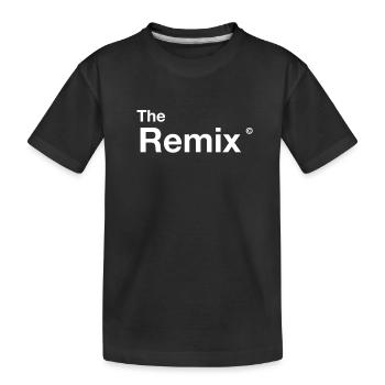 REMIX zusammen mit ORIGINAL vater/sohn partnerlook - Kinder Premium Bio T-Shirt - Schwarz - Vorne