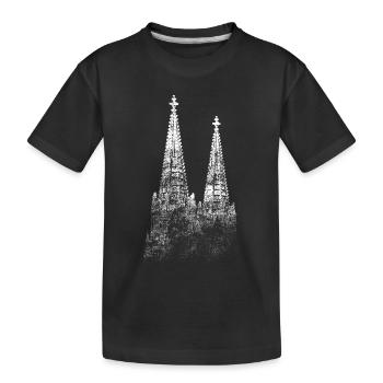 Kölner Dom Köln Jeck Rhein Karneval Alaaf Heimat - T-shirt bio Premium Enfant - noir - Devant