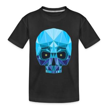 Tête de mort saphir - T-shirt bio Premium Enfant - noir - Devant