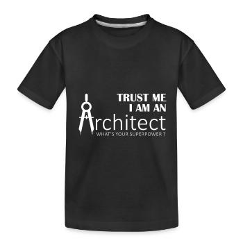 Architecte Inspiration T-shirt unisexe - T-shirt bio Premium Enfant - noir - Devant