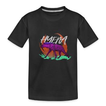 Hyena Wildlife Africa Safari Scavenger Gift - T-shirt bio Premium Enfant - noir - Devant