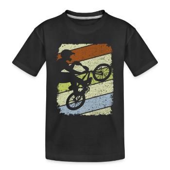 BMX - BMX Geschenkidee - BMX Rad - Kinder Premium Bio T-Shirt - Schwarz - Vorne