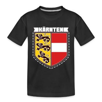 Carinthie, Autriche - T-shirt bio Premium Enfant - noir - Devant