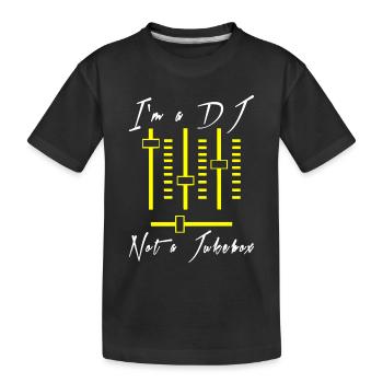Je suis un DJ - Pas un Jukebox - T-shirt bio Premium Enfant - noir - Devant