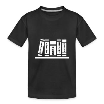 Lessing, Goethe, man, Brecht, Hesse - Kids' Premium Organic T-Shirt - black - Front