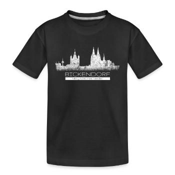 Bickendorf Ming Kölsche Veedel Heimat Köln Viertel - Kinder Premium Bio T-Shirt - Schwarz - Vorne
