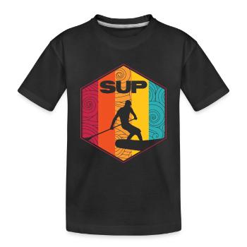 SUP - Kinder Premium Bio T-Shirt - Schwarz - Vorne