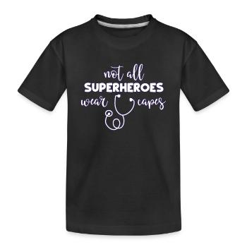 Arzt - Kinder Premium Bio T-Shirt - Schwarz - Vorne