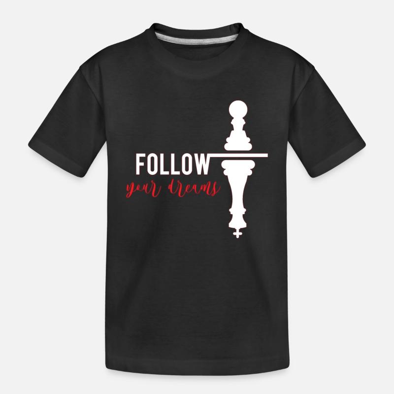 Échecs - T-shirt bio Premium Enfant - noir