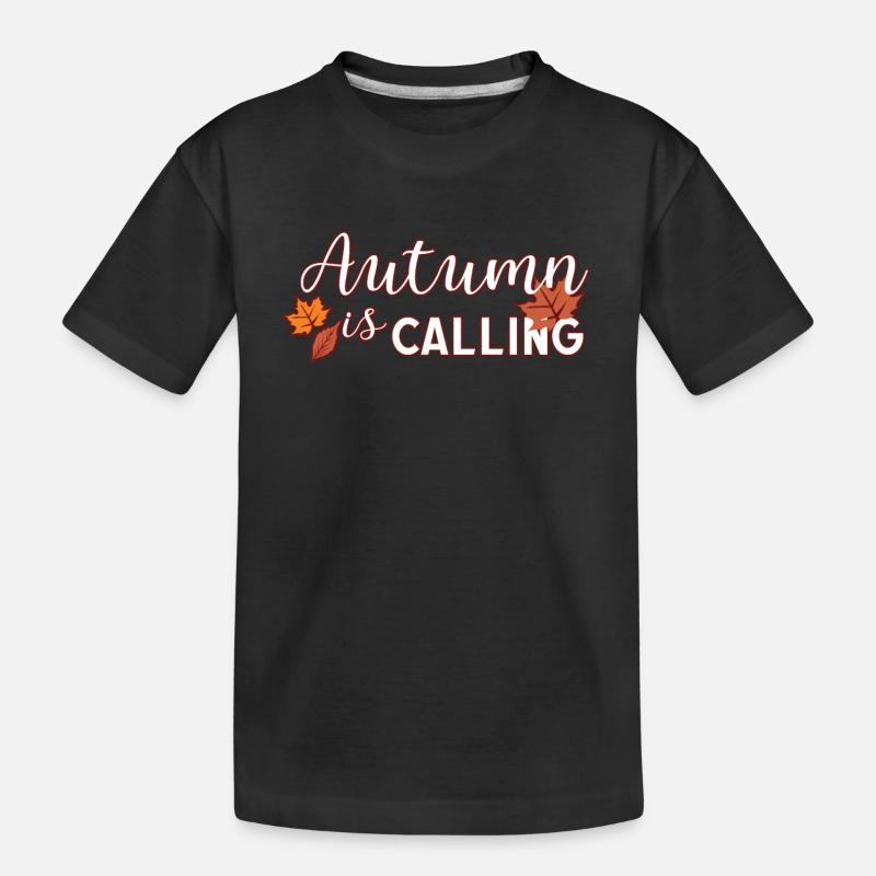 Automne - T-shirt bio Premium Enfant - noir