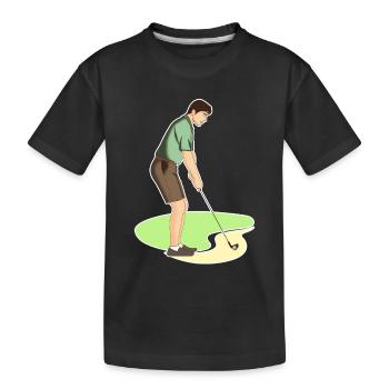 Golf | Golf | Golfeur | Jouez au golf - T-shirt bio Premium Enfant - noir - Devant