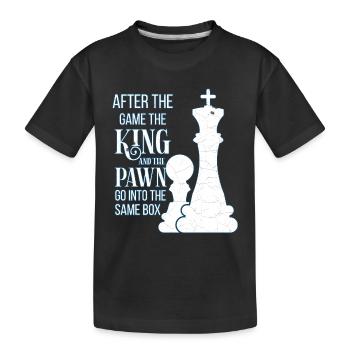 Schach - Kinder Premium Bio T-Shirt - Schwarz - Vorne