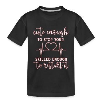 Arzt - Kinder Premium Bio T-Shirt - Schwarz - Vorne