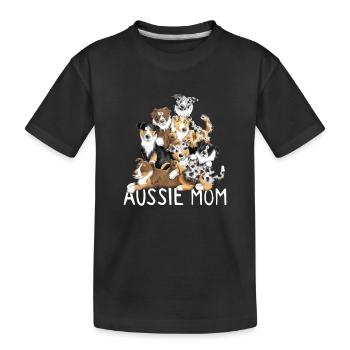 Australian Shepherd Maman - T-shirt bio Premium Enfant - noir - Devant