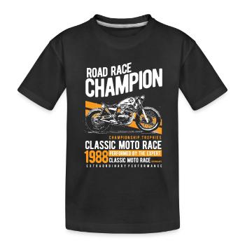 Champion de course sur route 1988 Moto Tee - T-shirt bio Premium Enfant - noir - Devant
