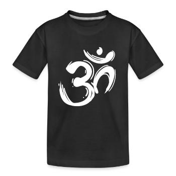Signes OM - symbole OM - T-shirt bio Premium Enfant - noir - Devant