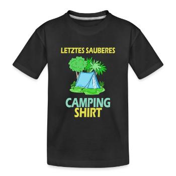 Pfadfinder Camping Pfadfinder Geschenk - Kinder Premium Bio T-Shirt - Schwarz - Vorne