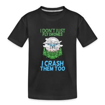 Drone - T-shirt bio Premium Enfant - noir - Devant