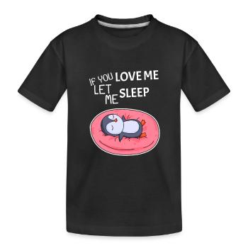 Funny saying funny sayings gift - Kids' Premium Organic T-Shirt - black - Front