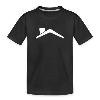 Maison toit - T-shirt bio Premium Enfant - noir - Devant