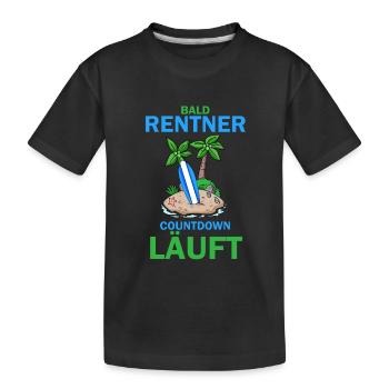 Bald Rentner - Kinder Premium Bio T-Shirt - Schwarz - Vorne