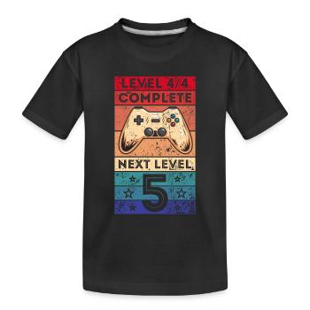 Grundschule Abschluss 5. Klasse Zocken Geschenk - Kinder Premium Bio T-Shirt - Schwarz - Vorne