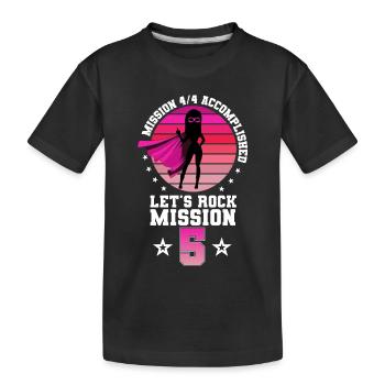 Einschulung 5.Klasse Grundschule Ende Abschluss - Kinder Premium Bio T-Shirt - Schwarz - Vorne