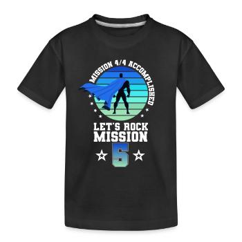 Einschulung 5.Klasse Grundschule Abschluss Jungen - Kinder Premium Bio T-Shirt - Schwarz - Vorne
