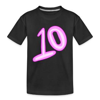 10 - T-shirt bio Premium Enfant - noir - Devant