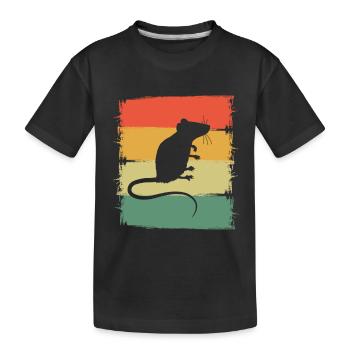 Rat - Kids' Premium Organic T-Shirt - black - Front