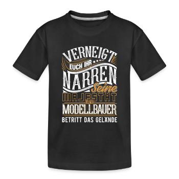 Modellbauer - Kinder Premium Bio T-Shirt - Schwarz - Vorne