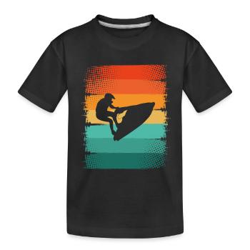 Jetski - Kinder Premium Bio T-Shirt - Schwarz - Vorne