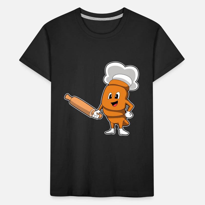 Bread Baker Rolling Pin Baking Kids' Premium Organic T-Shirt