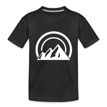 Montagnes Montagnes Sommets de montagne - T-shirt bio Premium Enfant - noir - Devant