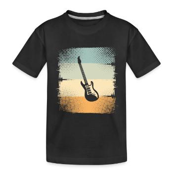 Guitare électrique - T-shirt bio Premium Enfant - noir - Devant