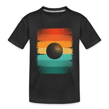 Golf ball - Kids' Premium Organic T-Shirt - black - Front