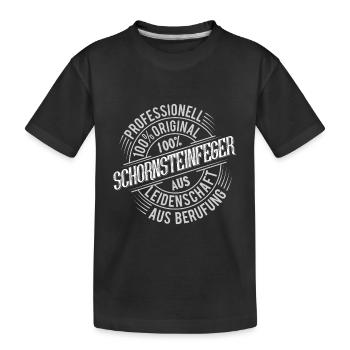 Schornsteinfeger - Kinder Premium Bio T-Shirt - Schwarz - Vorne