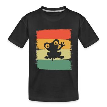 Grenouille - T-shirt bio Premium Enfant - noir - Devant