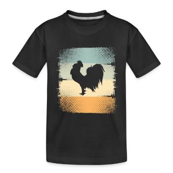 Coq - T-shirt bio Premium Enfant - noir - Devant