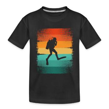 Plongeurs Plongée - T-shirt bio Premium Enfant - noir - Devant