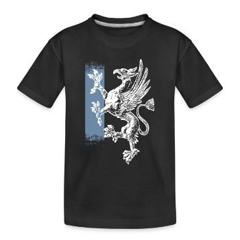 Rostock - griffon debout bleu blanc - T-shirt bio Premium Enfant - noir - Devant