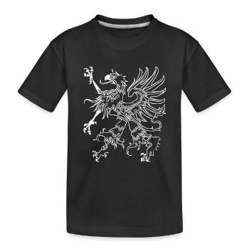 Vorpommern Greif - Kinder Premium Bio T-Shirt - Schwarz - Vorne