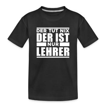 Lehrer - Kinder Premium Bio T-Shirt - Schwarz - Vorne