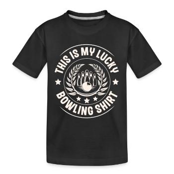 Bowling - T-shirt bio Premium Enfant - noir - Devant