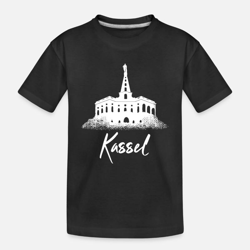 Kassel - Kinder Premium Bio T-Shirt - Schwarz