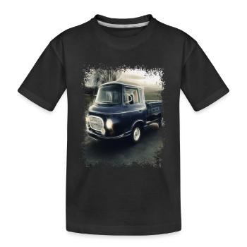 Barkas Flatbed GDR Transporter | Millésime - T-shirt bio Premium Enfant - noir - Devant
