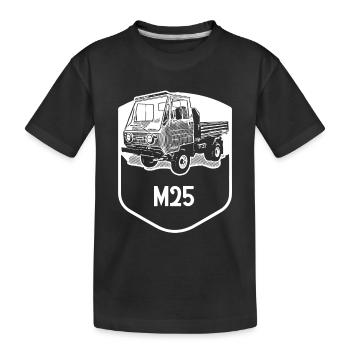Multicar M25 - GDR - Classic - Kids' Premium Organic T-Shirt - black - Front